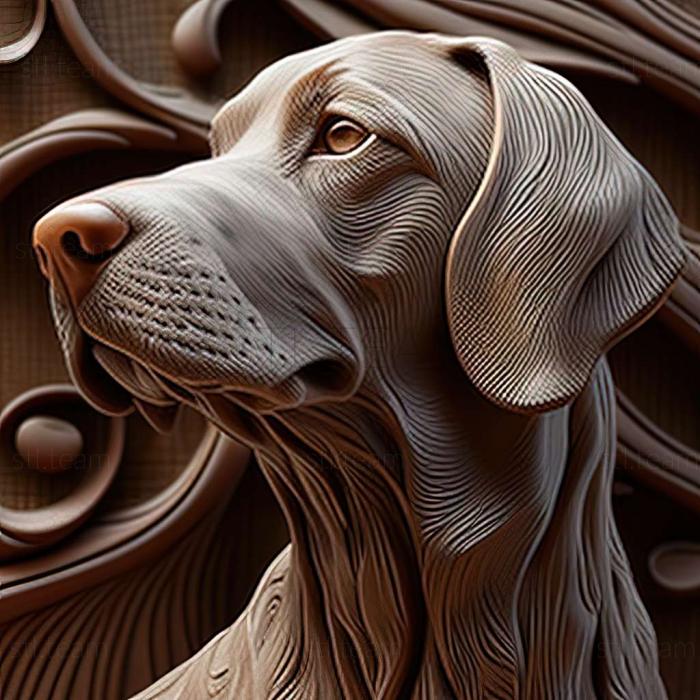 3D модель Веймаранер собака (STL)